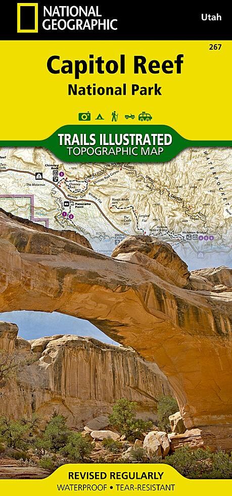 Carte de randonnée n° 267 - Capitol Reef National Park (Utah)   National Geographic