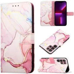 König Design Hülle Handy Schutz für Samsung Galaxy S22 Ultra 5G Case Cover Tasche Wallet Etui (Samsung Galaxy S22 Ultra 5G), Smartphone Hülle, Gold, Rosa