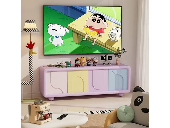 Meuble TV de style Dopamine haut de gamme, rangement nordique, supports TV esthétiques de qualité, meuble TV pour salon