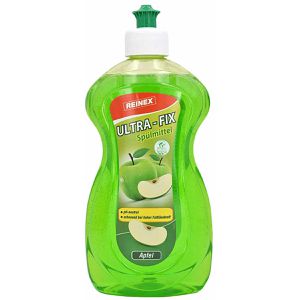 Reinex Spülmittel Ultra-Fix, Apfel, höchste Fettlösekraft, Flasche, 500 ml