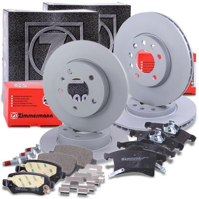 Zimmermann Bremsscheiben+Beläge Vorne+Hinten [Hersteller-Nr. 10702138] für Opel