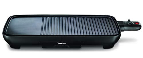 Tefal Malaga Plancha bak- en grillplaat 1960 W met 2/3 grill en 1/3 vlak TG3918