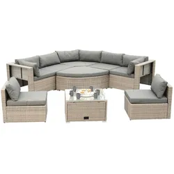 Merxx Rivello Set, Stahl/Kunststoffgeflecht