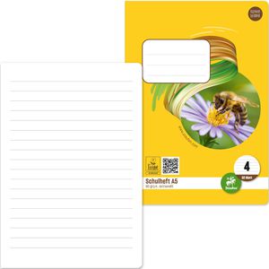 Staufen Schulheft Style, 040532004, für 4. Klasse, A5, liniert, 32 Blatt, 80 g/m², Lineatur 4