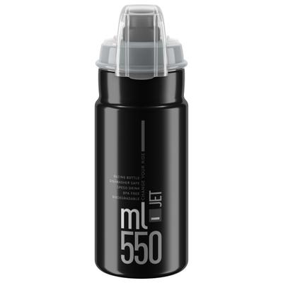 Elite - Jet Plus - Fahrrad Trinkflasche Gr 550 ml grau/schwarz