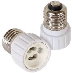 EL FAS E27 GU10 - Sockeladapter, E27 auf GU10, Porzellan, weiß