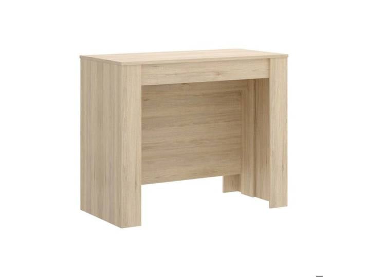 Table console à rallonge Dbiragh - Dmora - Melaminè - Chêne 239x90h77 cm