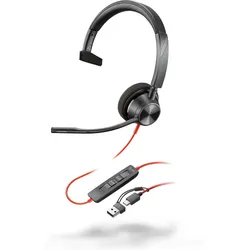 Poly Blackwire 3310 Monaurales Headset