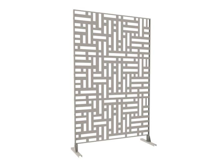 casa.pro Trennwand Bernalda, Beige, Metall, 120x180 cm, Sonnen- & Sichtschutz, Sichtschutz Garten