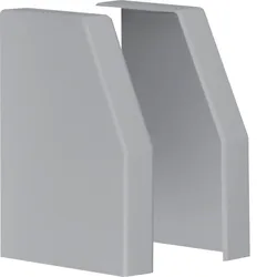 Hager L22357030 Endstück Paar schnittkaschierend zu Rangierkanal RK 150x110mm steingrau