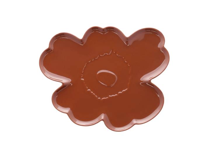Marimekko Assiette Unikko Shape 32 cm Châtaignier