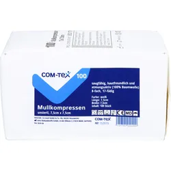 Com-Tex Mullkompressen 7.5x7.5 cm Unsteril 8Fach 100 ST
