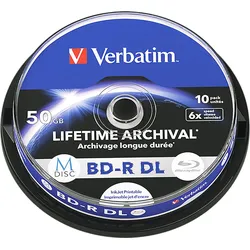 Verbatim Blu-Ray Bd-R DL 50GB Spindel