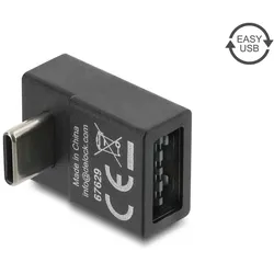 DELOCK Adapter 2.0ßUSB-C St > Easy USB-A Bu oben gewinkelt