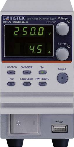 GW Instek PSW250-4.5 Labornetzgerät, einstellbar 0 - 250 0 - 4.5A 360W USB, LAN, GPIB