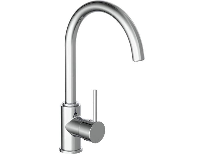 Spültischarmatur SCHÜTTE CASALLA , silber (chrom), B:4,9cm H:33,3cm, Messing, Armaturen, Spültischarmatur, Niederdruckarmatur, energiesparender Wasserhahn, Mischbatterie