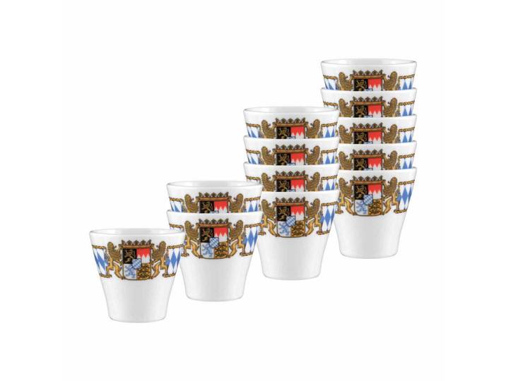 Seltmann Weiden Stamper Compact Bayern bunt 50 ml 12er Set, Mehrfarbig, Keramik, Gläser, Schnapsgläser & Stamperl