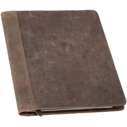 Alassio Schreibmappe »WINSTON« A4 aus Echtleder braun, 26x32x2 cm
