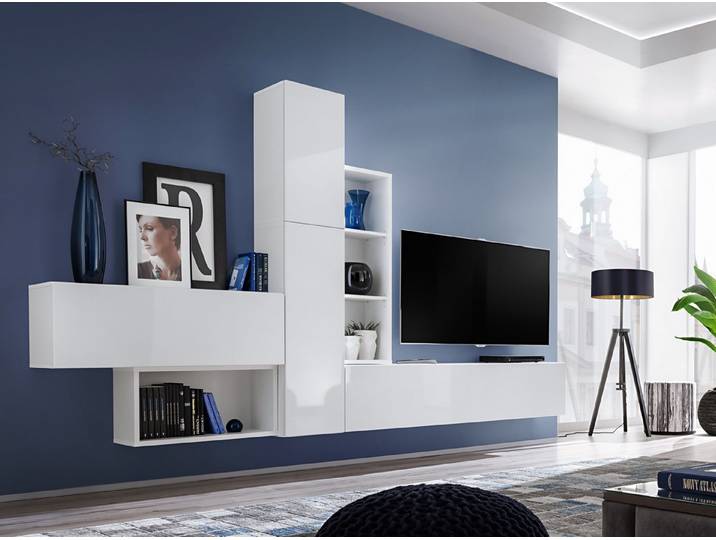 Xlmoebel Wohnwand Moderne TV-Wand in elegantem Design mit luxuriösem Finish, (Wohnwand), Hergestellt in Europa