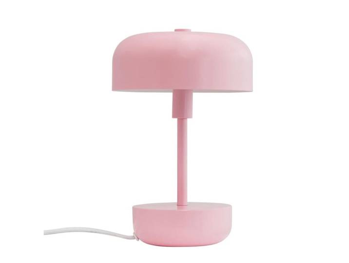 Lampe à poser métal rose