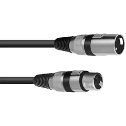 OMNITRONIC XLR Kabel 3pol 15m sw