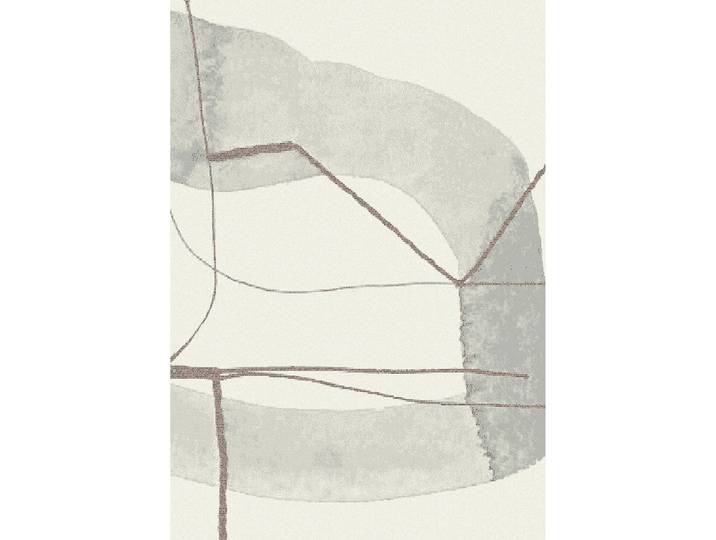 Teppich Reflexion weiss Turbulenzen Mischgewebe 120 x 170 cm