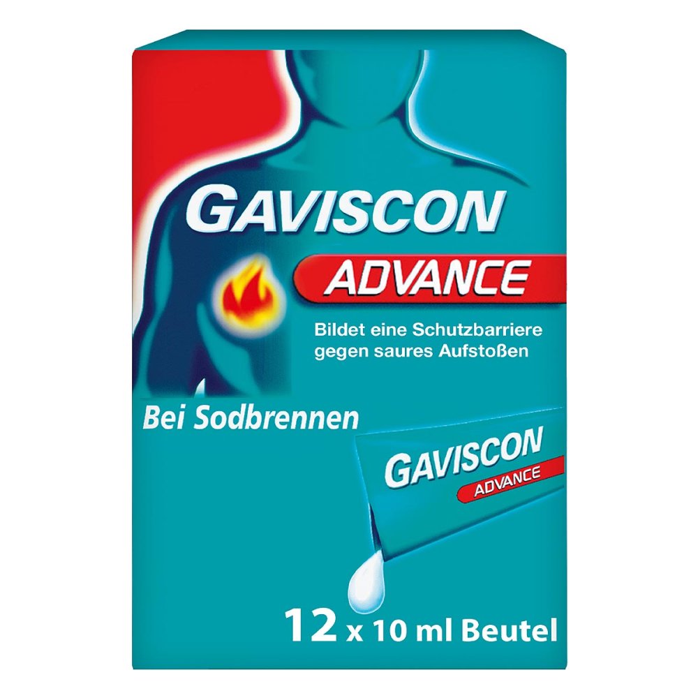 Reckitt Benckiser Deutschland GmbH GAVISCON Advance Pfefferminz Suspension bei Sodbrennen 02240760