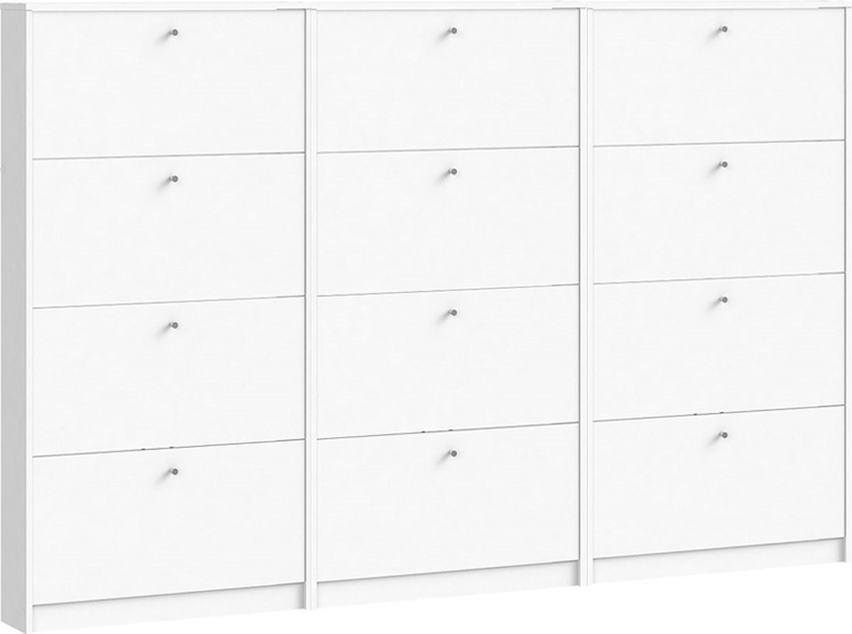 Tvilum Escape Schoenenkast Wit - Set van 3