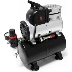 Wiltec Airbrush Kompressor AF189 Lufttank Wasserabscheider Druckminderer Manometer
