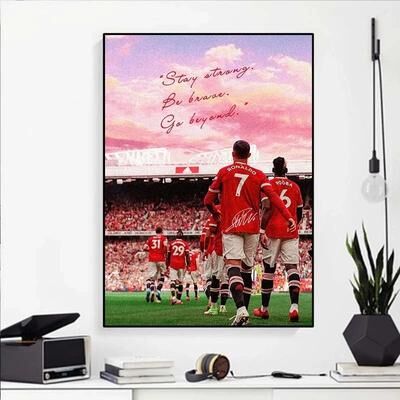 Uplift Picks Modern Soccer Player Canvas Wall Art Football Poster For Room Decor 09 30x40 Cm