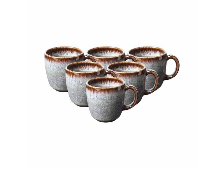 like.Villeroy & Boch Kaffeetassen Lave Beige 190 ml 6er Set, Keramik, 0.19 L, Geschirr, Tassen, Kaffeetassen