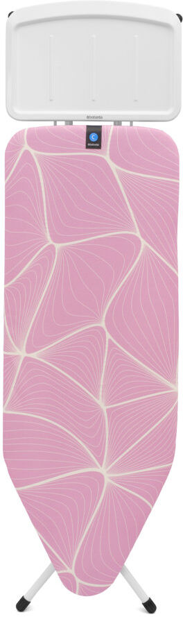 Brabantia Size C Ironing Board with Solid Steam Unit Holder Lilac Waves 48cm W X 7.5cm L