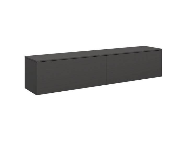 Celina Home Lowboard, Schieferfarben, Holzwerkstoff, 180.3x37.6x37.4 cm, individuell planbar, hängend, In verschiedenen Grössen erhältlich, in verschiedenen Holzdekoren erhältlich, Wohnzimmer, TV Möbel, Lowboards, Lowboards hängend