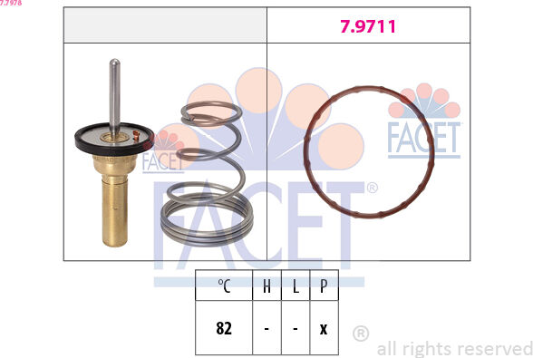 Facet Thermostat, Kühlmittel 77978 Für Suzuki