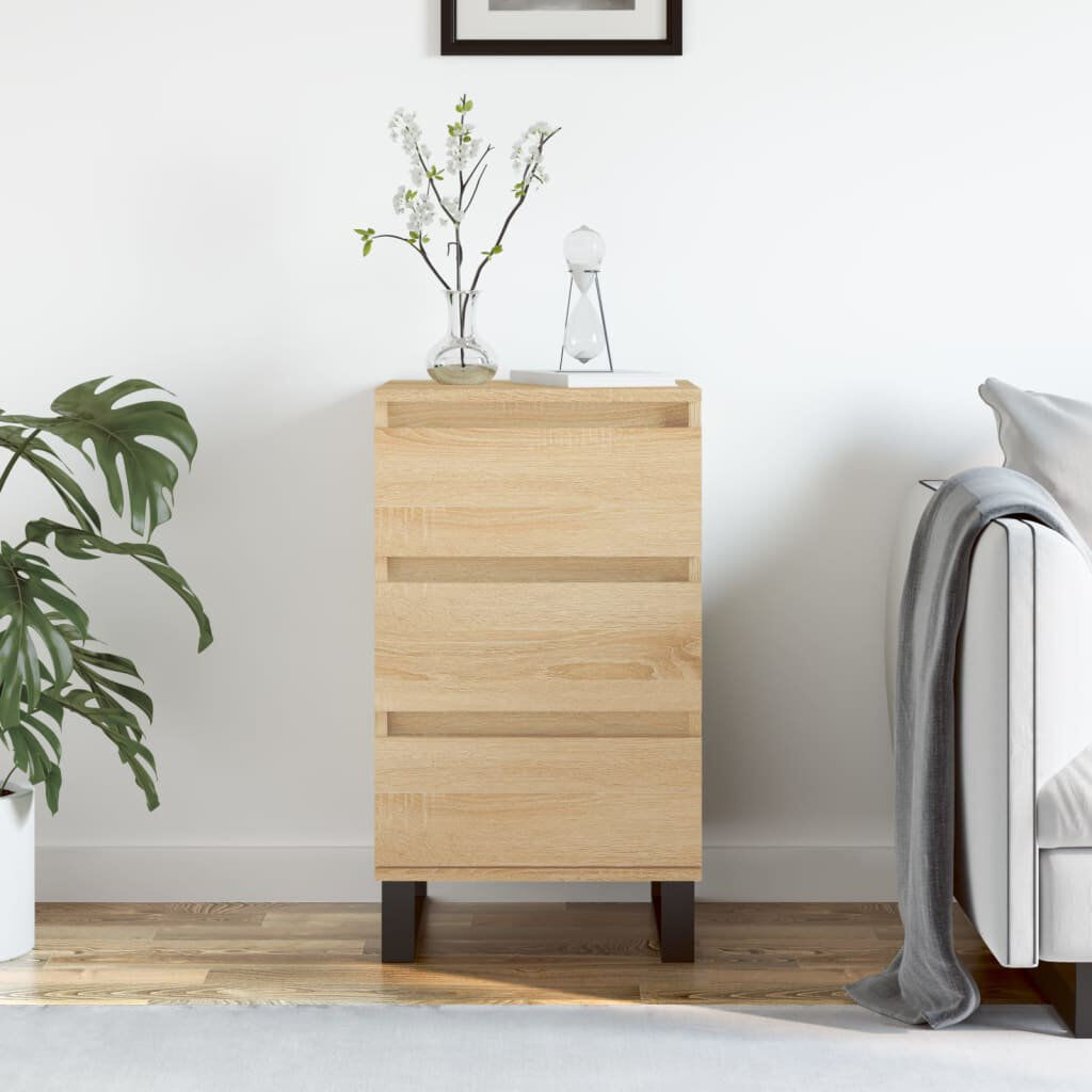 Alpen Home Janey Side Table Sonoma Oak 70cm H X 40cm W X 35cm D