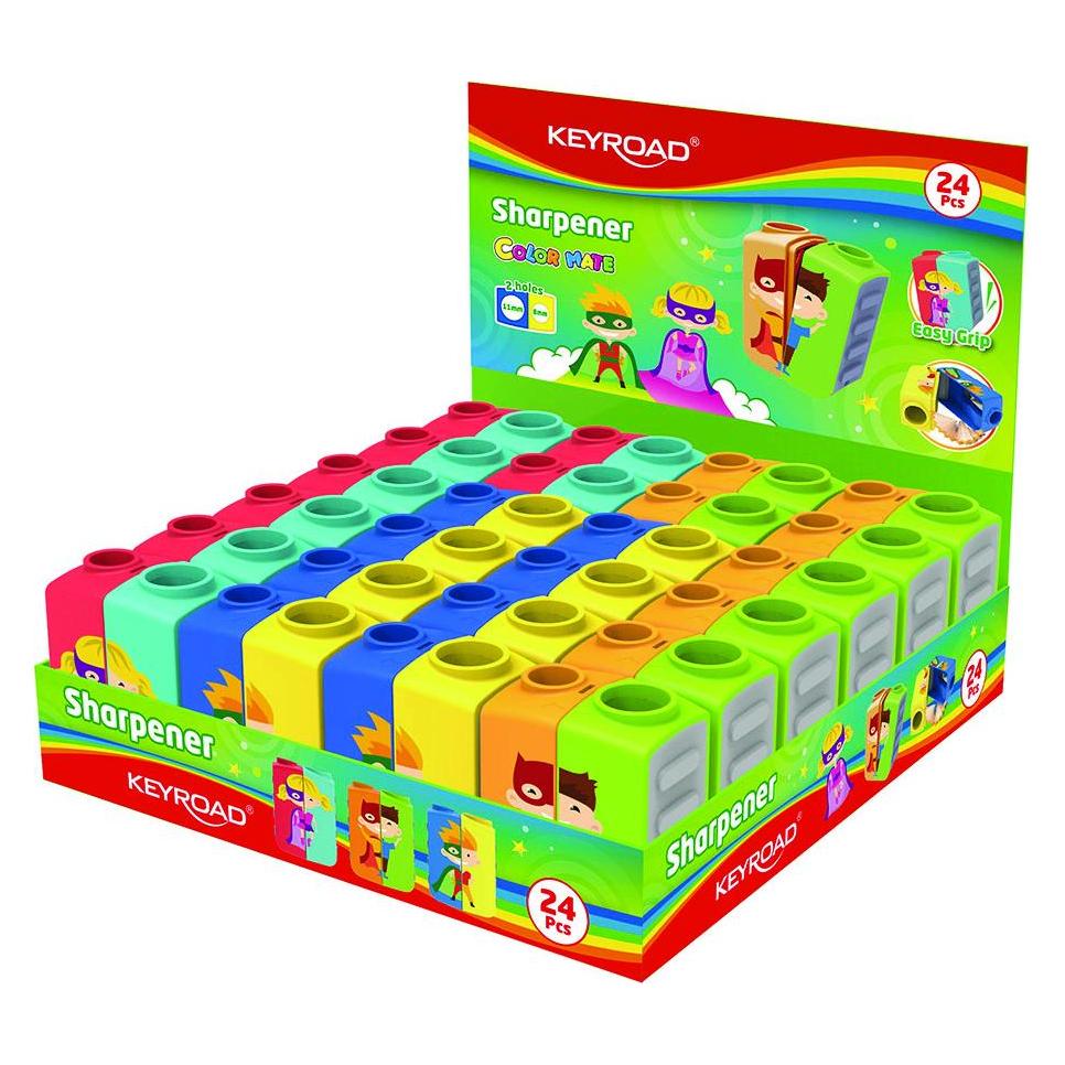 Keyroad Color mate spitzer, cartoon, kunststoff, doppelt, display, farbmischung (45650352)