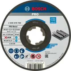 Bosch PRO X-LOCK Standard for Metal Trennscheibe gerade - 2608619780
