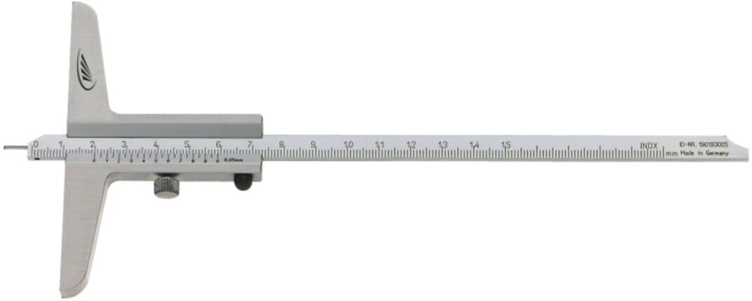 Helios Preisser Tiefenmessschieber mit Messstift 200mm ; Helios-Preisser (0281502)