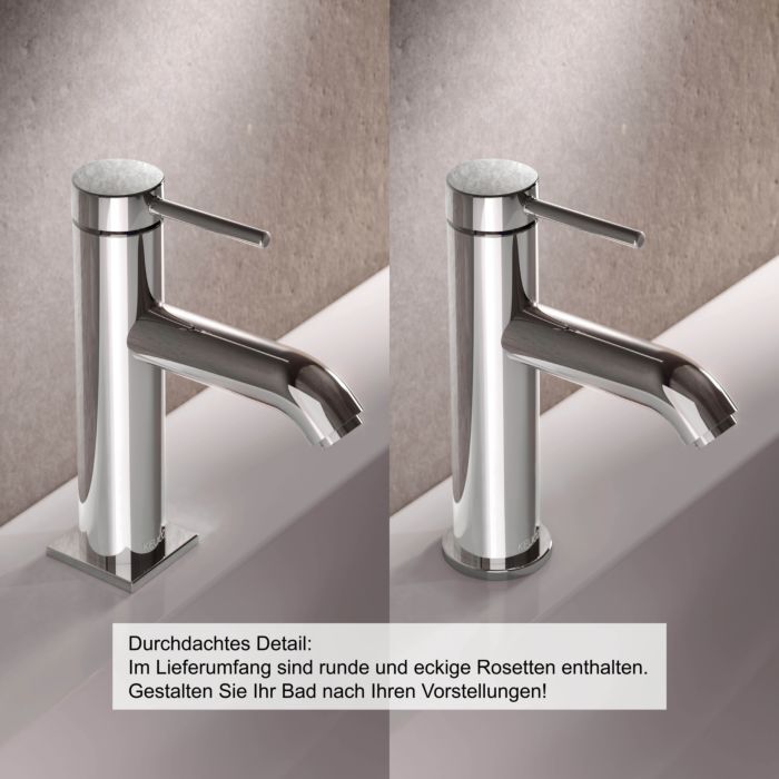 Keuco IXMO Soft 60 Waschtischarmatur 59504012100 Ausladung 94mm, ohne Ablaufgarnitur, verchromt
