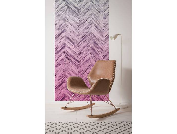 Papier peint intissé Herringbone Pink 100cm