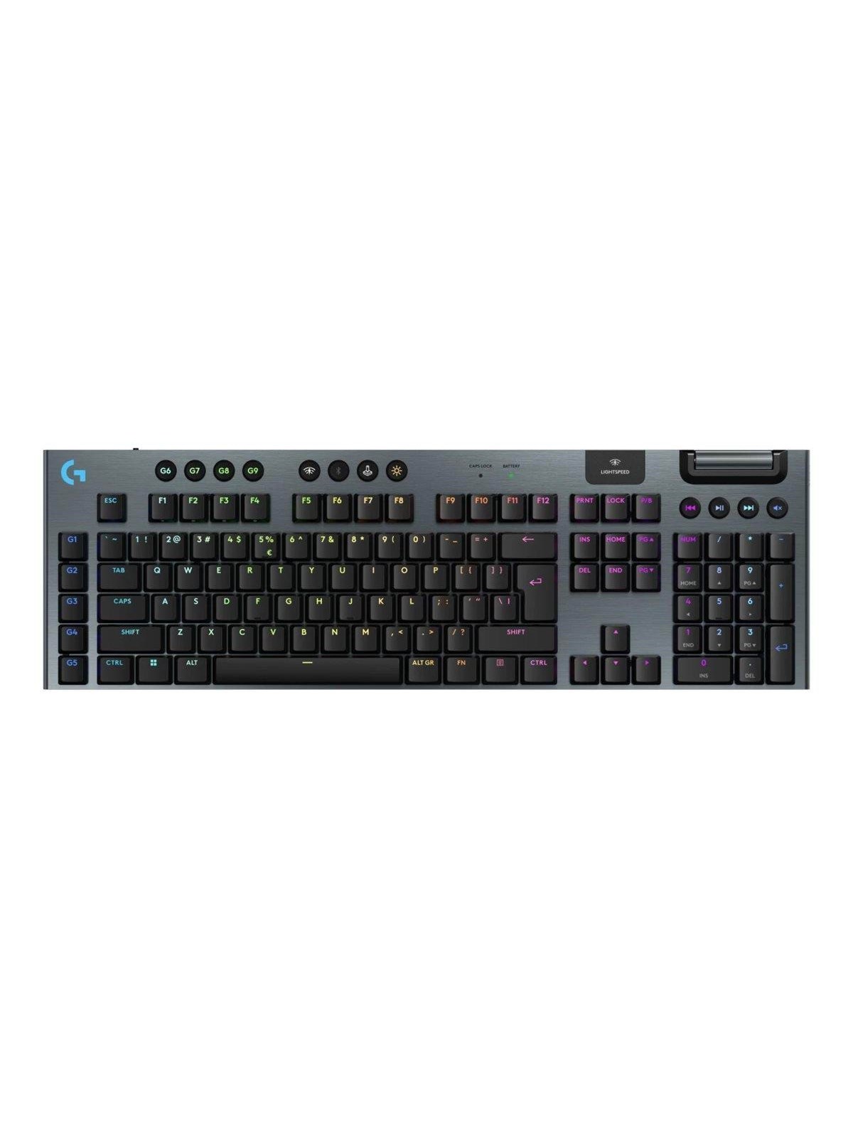 Logitech G915 X - LIGHTSPEED - Clicky - Full-Size - Gaming Tastatur - Full-Size - Englisch (US) - Schwarz