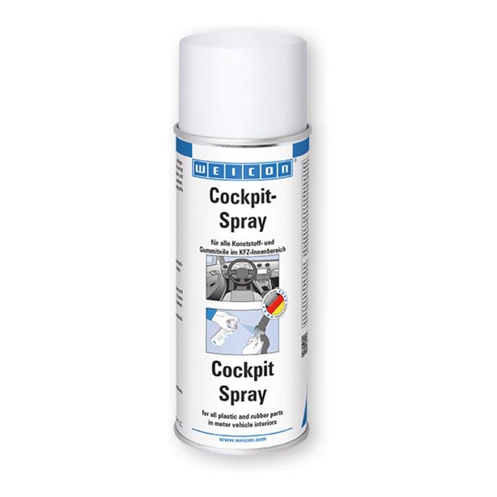 WEICON Cockpit-Spray, Armaturenreiniger für Fahrzeuge, 400 ml, transparent (11400400)