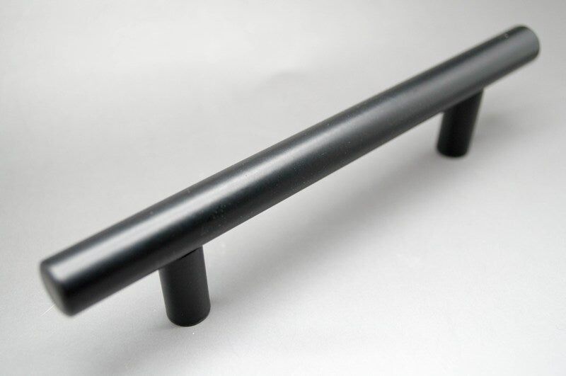 Herligt Hjemme Håndtag, Metallic, Sort "Semplice" 96, 128, 160...388mm – 128 Mm – 128 Mm