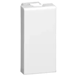 Legrand 077070 Blindabdeckungen, 1-modulig, Montageplatte 3-fach und 4-fach, Weiß