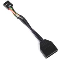 USB 2.0 Adapter G11303050-RT, 9Pin Buchse > 19Pin Stecker schwarz, 10cm