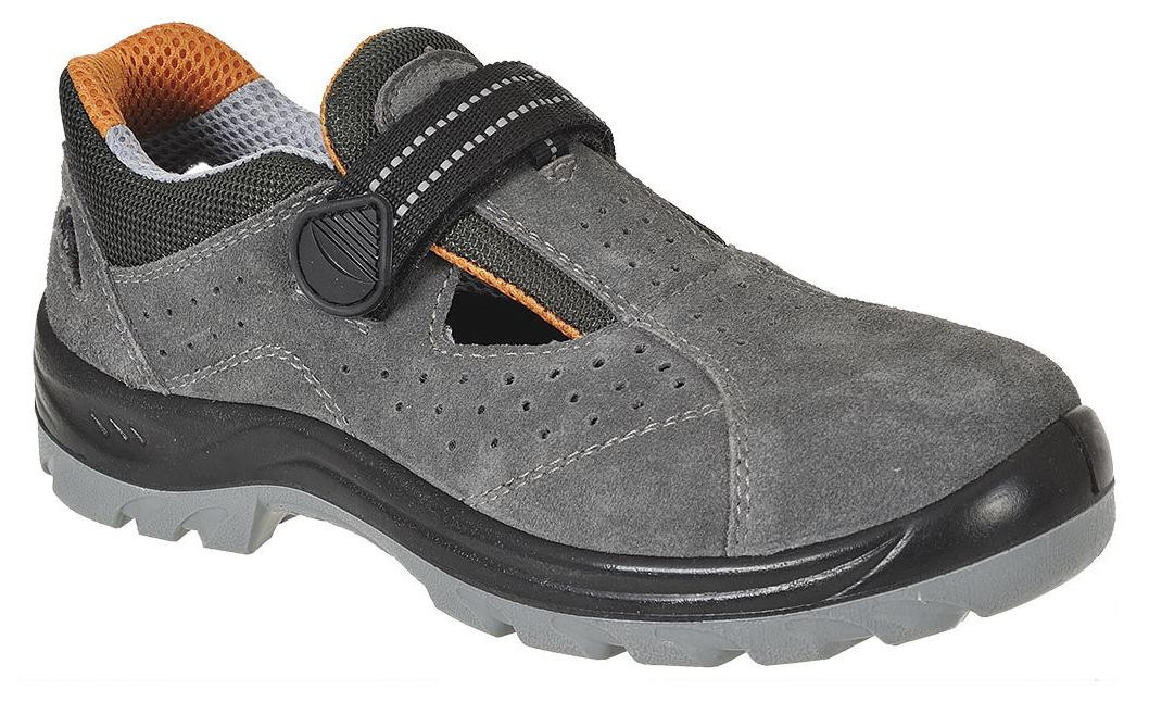 Portwest Obra veiligheidssandaal S1, grijs, maat 48