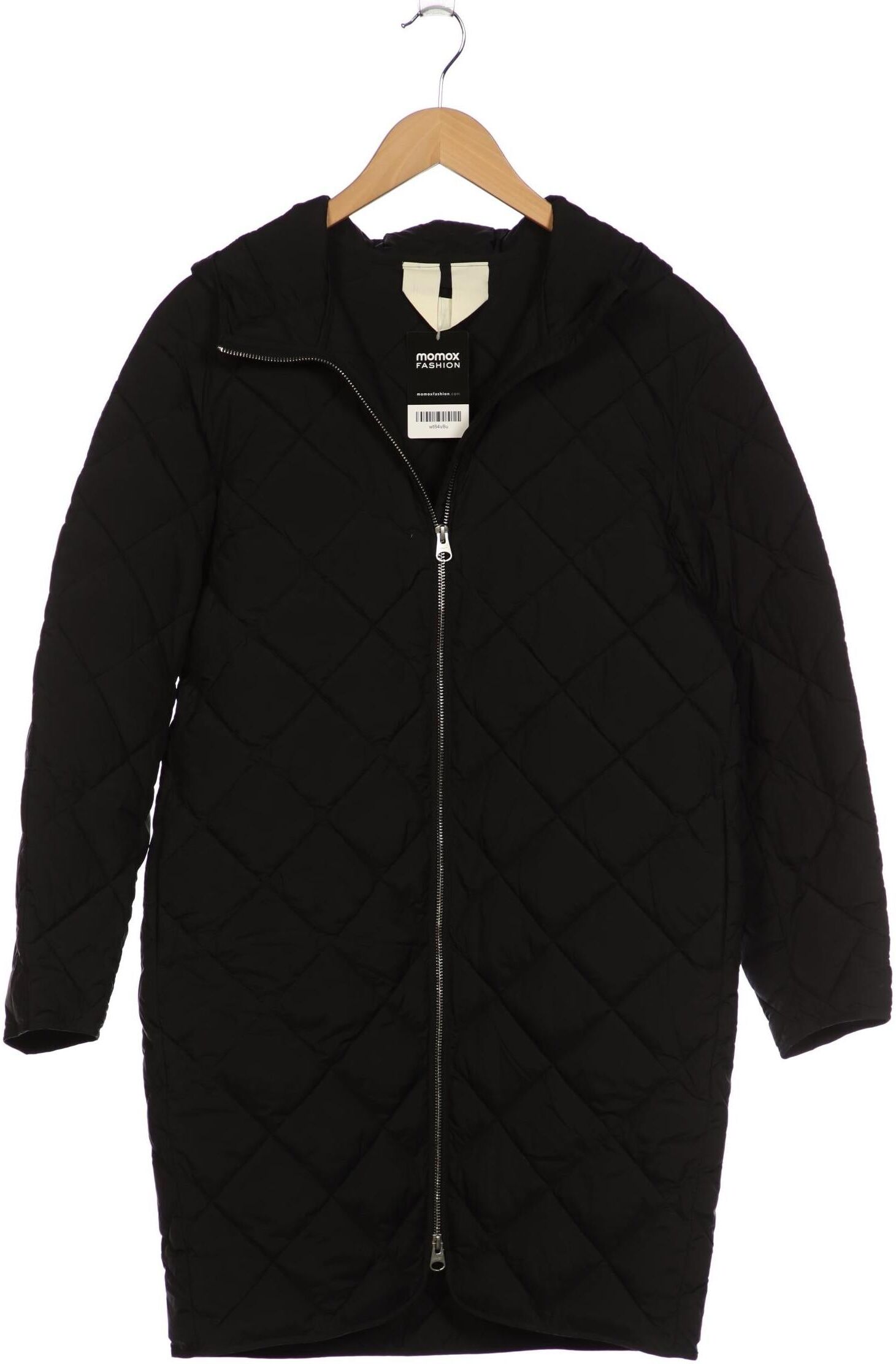 Arket Damen Mantel, Schwarz, Gr. XS, Synthetik - Second Hand