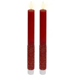 Lumineo LED-Spitzkerze - rot