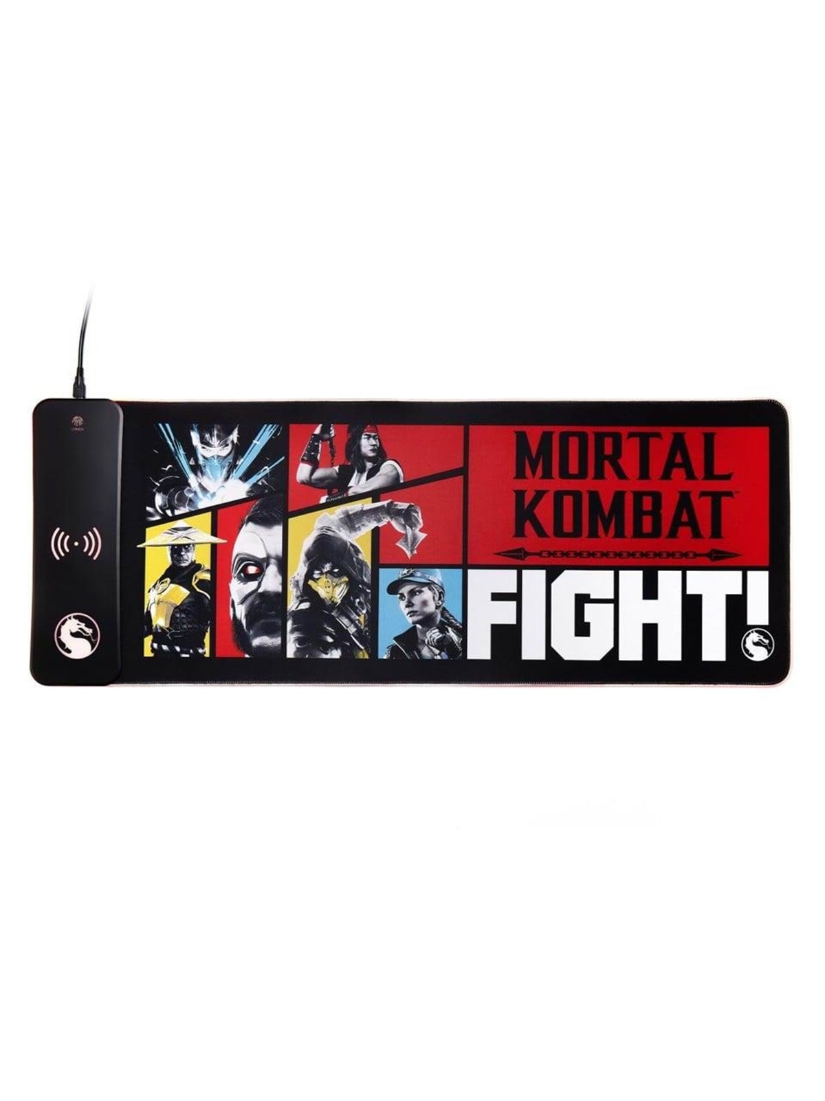 Numskull Mortal Kombat XL RGB Gaming Mat with 15W Wireless Charger