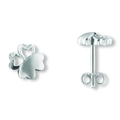 Paar Ohrhänger ONE ELEMENT "Zirkonia Blume Ohrringe Ohrstecker aus 925 Silber", silber, Ohrringe, Damen, Kinder, Silber 925 (Sterlingsilber), Bedeutungsvoll & zeitlos – ein Begleiter mit Persönlichkeit